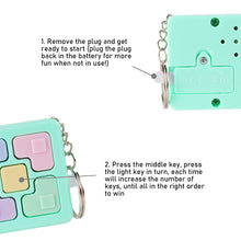Load image into Gallery viewer, Memory Training Cube Key Chain Magic Rubik's Cube Children Toy Children Puzzle Memory Game LED Light Sound Interactive Toy
