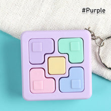 Load image into Gallery viewer, Memory Training Cube Key Chain Magic Rubik's Cube Children Toy Children Puzzle Memory Game LED Light Sound Interactive Toy