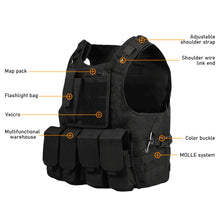 Load image into Gallery viewer, Tactical Military Gear Plate Carrier Vest Hunting Paintball Equipment Airsoft Combat Body Armor Outdoor Molle Assault CS Vests