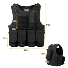 Load image into Gallery viewer, Tactical Military Gear Plate Carrier Vest Hunting Paintball Equipment Airsoft Combat Body Armor Outdoor Molle Assault CS Vests