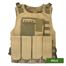 Load image into Gallery viewer, Tactical Military Gear Plate Carrier Vest Hunting Paintball Equipment Airsoft Combat Body Armor Outdoor Molle Assault CS Vests