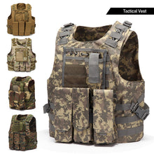 Load image into Gallery viewer, USMC Airsoft Military Tactical Vest Molle Combat Assault Plate Carrier Tactical Vest CS Outdoor Clothing Hunting Paintball Vest