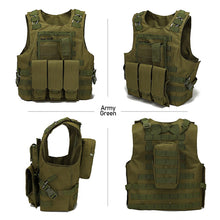 Load image into Gallery viewer, USMC Airsoft Military Tactical Vest Molle Combat Assault Plate Carrier Tactical Vest CS Outdoor Clothing Hunting Paintball Vest