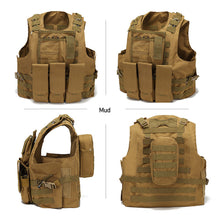 Load image into Gallery viewer, USMC Airsoft Military Tactical Vest Molle Combat Assault Plate Carrier Tactical Vest CS Outdoor Clothing Hunting Paintball Vest
