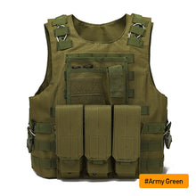 Load image into Gallery viewer, USMC Airsoft Military Tactical Vest Molle Combat Assault Plate Carrier Tactical Vest CS Outdoor Clothing Hunting Paintball Vest