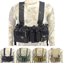 Load image into Gallery viewer, Nylon CS Match Wargame TCM Chest Rig Airsoft Tactical Vest Military Pack Magazine Pouch Holster Molle System Waist Men Swat Vest