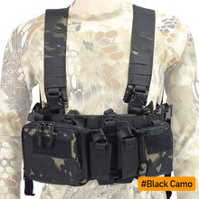 Load image into Gallery viewer, Nylon CS Match Wargame TCM Chest Rig Airsoft Tactical Vest Military Pack Magazine Pouch Holster Molle System Waist Men Swat Vest