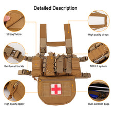 Load image into Gallery viewer, Men Swat CS Match Wargame TCM Chest Rig Airsoft Tactical Vest Military Gear Pack Magazine Pouch Holster Molle System Waist Nylon