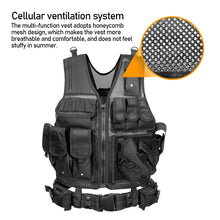Load image into Gallery viewer, Tactical Vest Army Military Vest Combat Armor Vests Mens Tactical Hunting Vest Army Adjustable Armor CS Training Vest Airsoft