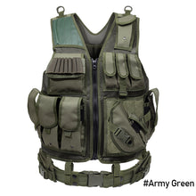 Load image into Gallery viewer, Tactical Vest Army Military Vest Combat Armor Vests Mens Tactical Hunting Vest Army Adjustable Armor CS Training Vest Airsoft