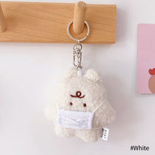 Load image into Gallery viewer, Cute Mini Bear with Mouth Mask Plush Toy Key Chain Bear Pendant Bag Backpack Decoration Key Ring Soft Stuffed Toy