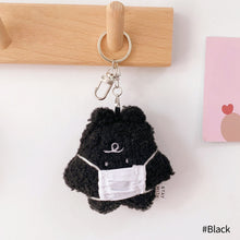 Load image into Gallery viewer, Cute Mini Bear with Mouth Mask Plush Toy Key Chain Bear Pendant Bag Backpack Decoration Key Ring Soft Stuffed Toy