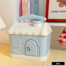 Load image into Gallery viewer, Cute Mini House Piggy Bank Money Box Coins Box with Lock Safe Cartoon Saving Pot Gift Table Room Decoration