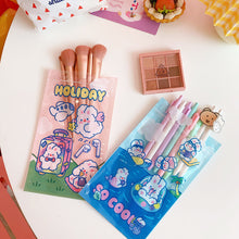 Load image into Gallery viewer, 5pcs Cute Cookie Ziplock Bag Sealing Bag Make Up Brush Storage Bag Jewelry Gift Bag Candy Bags