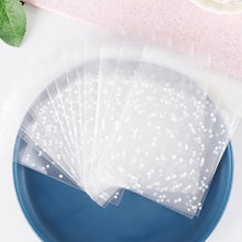 Load image into Gallery viewer, 100pcs Dots Snack Cookie Sealing Bag Self-Adhesive Baby Shower Birthday Party Candy Biscuit Packaging Gift Bag