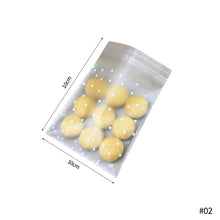 Load image into Gallery viewer, 100pcs Dots Snack Cookie Sealing Bag Self-Adhesive Baby Shower Birthday Party Candy Biscuit Packaging Gift Bag