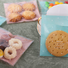 Load image into Gallery viewer, 100pcs Dots Snack Cookie Sealing Bag Self-Adhesive Baby Shower Birthday Party Candy Biscuit Packaging Gift Bag