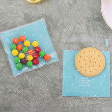 Load image into Gallery viewer, 100pcs Dots Snack Cookie Sealing Bag Self-Adhesive Baby Shower Birthday Party Candy Biscuit Packaging Gift Bag