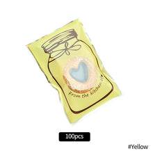Load image into Gallery viewer, 100pcs Cute Bottle Printed Sealing Bag for Snacks Bag Girls Food Biscuit Cookie Candy Small Size Packet Candy Gift Bag