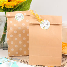 Load image into Gallery viewer, 10/30Sets Party Favor Gift Paper Bags with Sticker Ropes Treat Bags Candy Bag Chevron Polka Dot Bags Christmas Wedding Birthday Party Favors Supplies Gift Bags