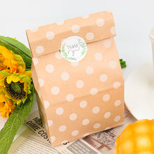 Load image into Gallery viewer, 10/30Sets Party Favor Gift Paper Bags with Sticker Ropes Treat Bags Candy Bag Chevron Polka Dot Bags Christmas Wedding Birthday Party Favors Supplies Gift Bags