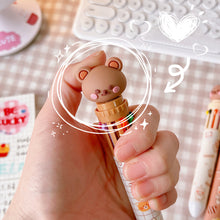 Load image into Gallery viewer, 10Color 0.5mm Student Cartoon Ballpoint Pen Cute Animal Colorful Pens Kids Diary Scrapbooking Drawing Stationary