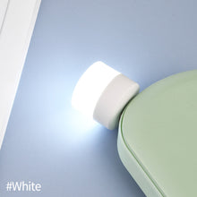 Load image into Gallery viewer, USB Plug Lamp Computer Mobile Power Charging USB Small Book Lamps LED Eye Protection Reading Light Small Round Light Night Light