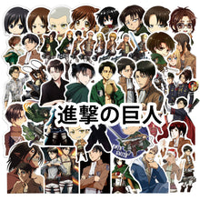 Load image into Gallery viewer, 50PCS Cartoon Japanese Anime Stickers Car Luggage Helmet Diary Storage Box Waterproof Vinyl Decal Demon Slayer/JoJo's Bizarre Adventure/NARUTO/Dragon Ball/Attack on Titan