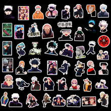 Load image into Gallery viewer, 50PCS Cartoon Japanese Anime Stickers Car Luggage Helmet Diary Storage Box Waterproof Vinyl Decal Demon Slayer/JoJo's Bizarre Adventure/NARUTO/Dragon Ball/Attack on Titan