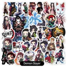 Load image into Gallery viewer, 50PCS Cartoon Japanese Anime Stickers Car Luggage Helmet Diary Storage Box Waterproof Vinyl Decal Demon Slayer/JoJo's Bizarre Adventure/NARUTO/Dragon Ball/Attack on Titan
