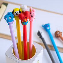 Load image into Gallery viewer, 1PC Cute BTS Pen Stationery Cartoon BT21 0.5mm Black Gel Pen Student School