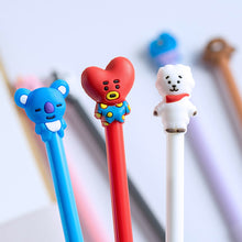 Load image into Gallery viewer, 1PC Cute BTS Pen Stationery Cartoon BT21 0.5mm Black Gel Pen Student School