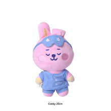 Load image into Gallery viewer, 10cm/20cm KPOP BT21 BTS Soft Plush Toy Pajamas Design Plush Keychain Bag Pendant Key Ring Stuffed Cartoon Toy Gift Tata Cooky Chimmy Koya Shooky Mang RJ