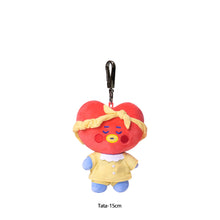 Load image into Gallery viewer, 10cm/20cm KPOP BT21 BTS Soft Plush Toy Pajamas Design Plush Keychain Bag Pendant Key Ring Stuffed Cartoon Toy Gift Tata Cooky Chimmy Koya Shooky Mang RJ