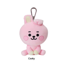 Load image into Gallery viewer, 12cm KPOP BT21 BTS Soft Plush Toy Plush Keychain Bag Pendant Key Ring Stuffed Cartoon Toy Gift Tata Cooky Chimmy Koya Shooky Mang RJ