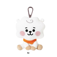 Load image into Gallery viewer, 12cm KPOP BT21 BTS Soft Plush Toy Plush Keychain Bag Pendant Key Ring Stuffed Cartoon Toy Gift Tata Cooky Chimmy Koya Shooky Mang RJ