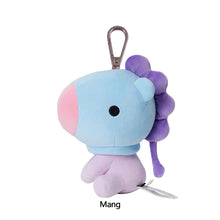 Load image into Gallery viewer, 12cm KPOP BT21 BTS Soft Plush Toy Plush Keychain Bag Pendant Key Ring Stuffed Cartoon Toy Gift Tata Cooky Chimmy Koya Shooky Mang RJ