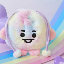 Load image into Gallery viewer, KPOP BTS BT21 Gradient Plush Soft Storage Bag Rainbow Cartoon Large Capacity Drawstring Pocket for Cosmetics Stationery