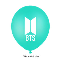 Load image into Gallery viewer, BTS Latex Balloon Birthday Party Supplies Confetti Happy Birthday Balloons Party Decorations for Bangtan Boys Fans Fans Gift