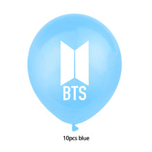Load image into Gallery viewer, BTS Latex Balloon Birthday Party Supplies Confetti Happy Birthday Balloons Party Decorations for Bangtan Boys Fans Fans Gift