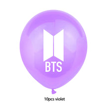 Load image into Gallery viewer, BTS Latex Balloon Birthday Party Supplies Confetti Happy Birthday Balloons Party Decorations for Bangtan Boys Fans Fans Gift