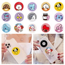 Load image into Gallery viewer, BTS BT21 KPOP Mobile Phone Cartoon Bracket Lazy Air Cushion Bracket Folding Desktop Bracket Airbag