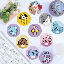 Load image into Gallery viewer, BTS BT21 KPOP Mobile Phone Cartoon Bracket Lazy Air Cushion Bracket Folding Desktop Bracket Airbag