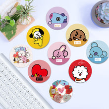 Load image into Gallery viewer, BTS BT21 KPOP Mobile Phone Cartoon Bracket Lazy Air Cushion Bracket Folding Desktop Bracket Airbag