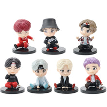 Load image into Gallery viewer, 7Pcs/Set Cute Kpop BTS Bangtan Boys BT21 Mini Model Collectible Figure Garage Kit Model Kits