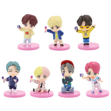 Load image into Gallery viewer, 7Pcs/Set Cute Kpop BTS Bangtan Boys BT21 Mini Model Collectible Figure Garage Kit Model Kits