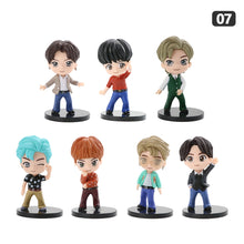 Load image into Gallery viewer, 7Pcs/Set Cute Kpop BTS Bangtan Boys BT21 Mini Model Collectible Figure Garage Kit Model Kits