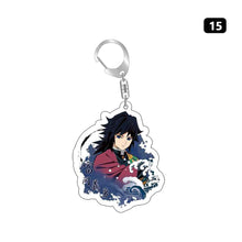 Load image into Gallery viewer, Demon Slayer Fashion Cosplay Cartoon Keychain Key Chain Ring Anime Keyring Hot Sales Bag Pendant
