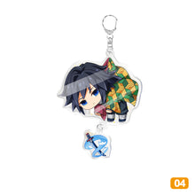 Load image into Gallery viewer, Demon Slayer Fashion Cosplay Cartoon Keychain Key Chain Ring Anime Keyring Hot Sales Key Chains