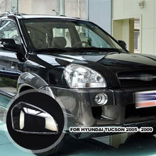 Load image into Gallery viewer, 2Pcs Car Clear Headlight Headlamp Lens Lenses Cover Front Left and Right Fit for Hyundai Tucson 2005 - 2009